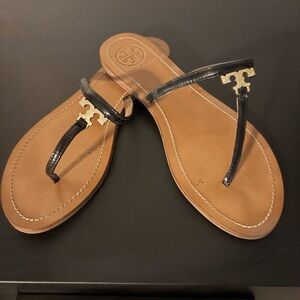 Tory Burch Black and Brown Women's Sandals